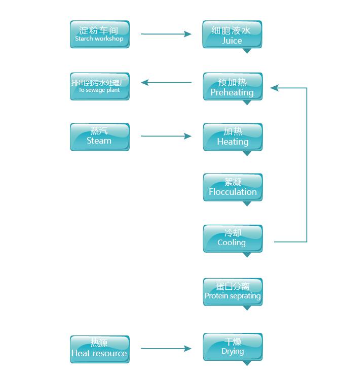薯類汁水蛋白提取工藝流程圖